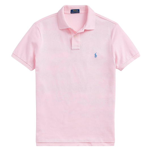 Polo de piqué rosa