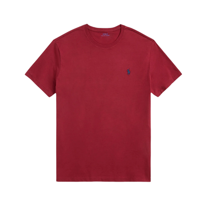 Polera de algodón burdeo oscuro