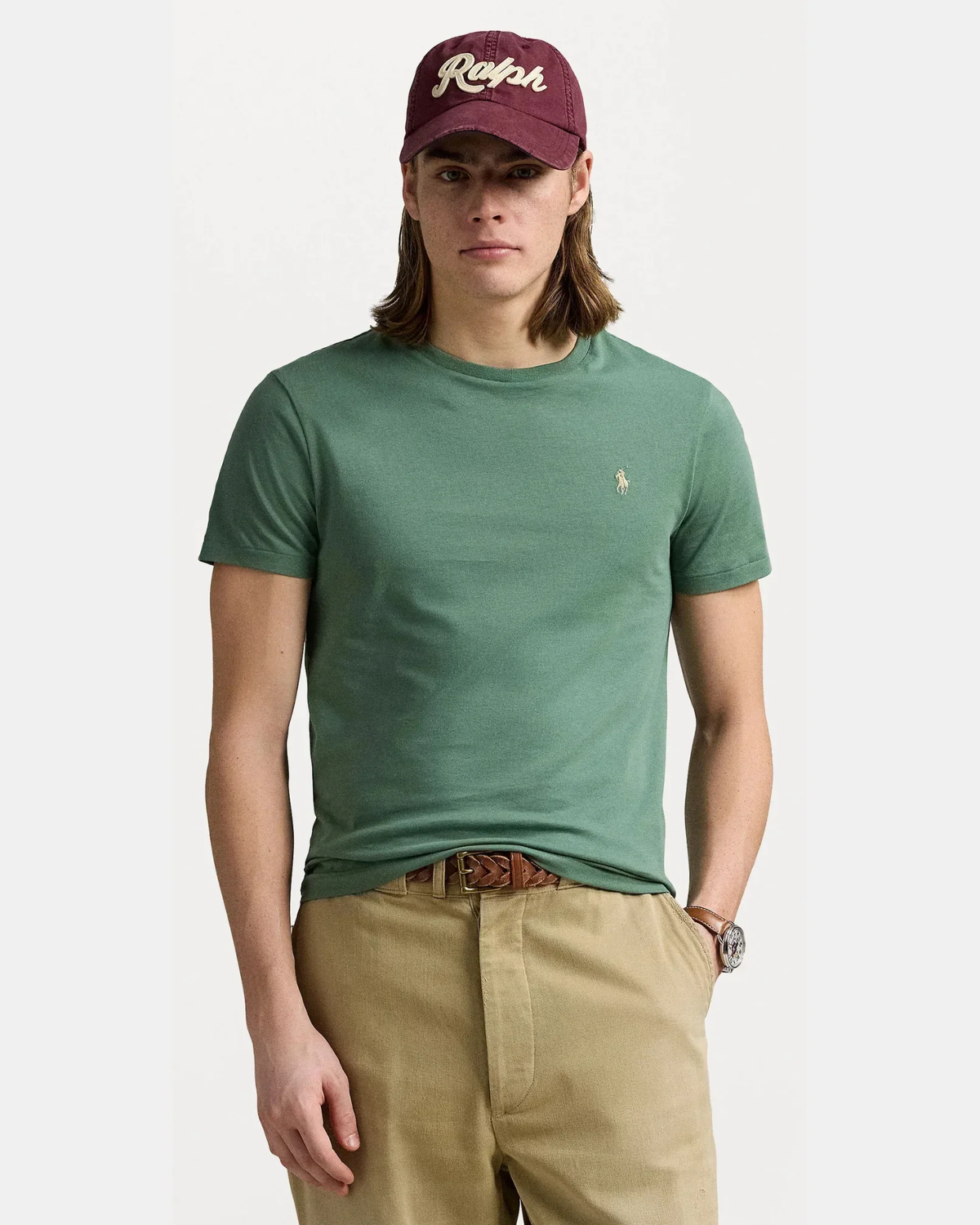 Polera de algodón verde