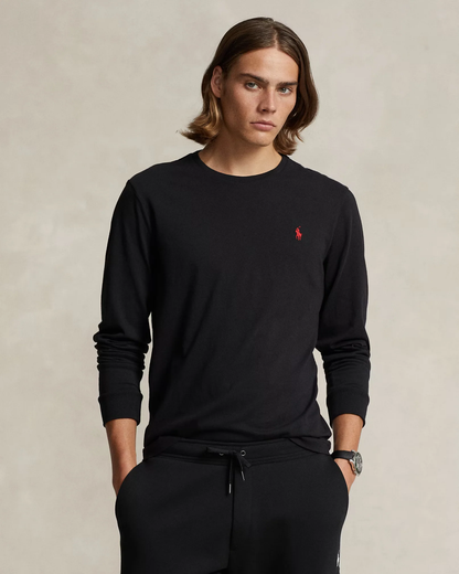 Polera manga larga negra