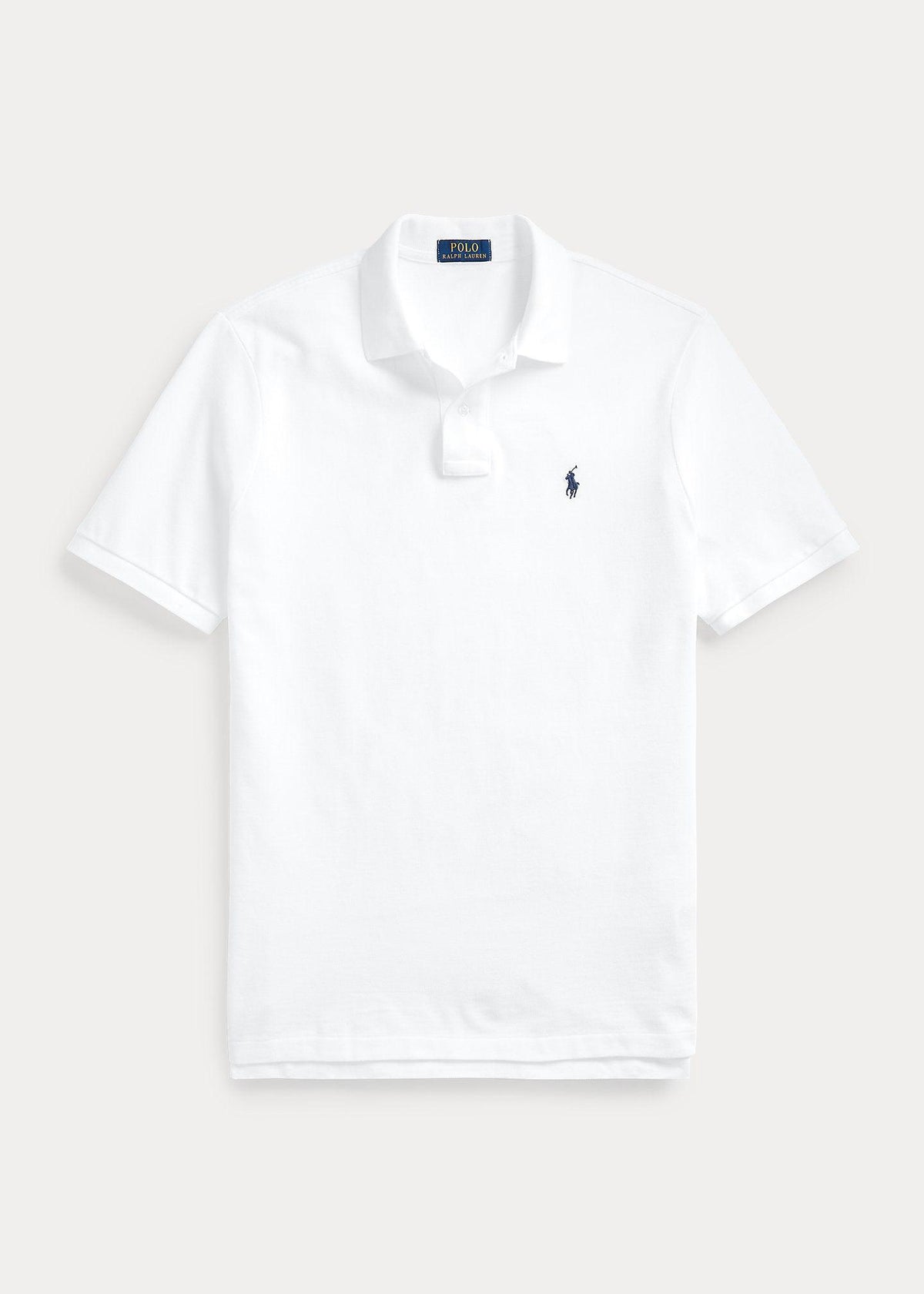 Polo de piqué blanco