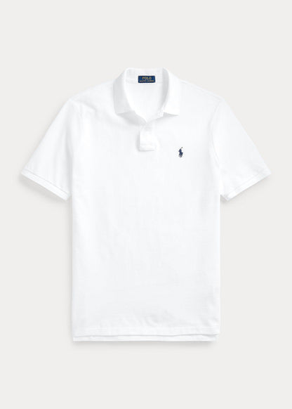 Polo de piqué blanco
