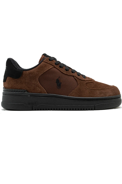 Zapatillas de gamuza café