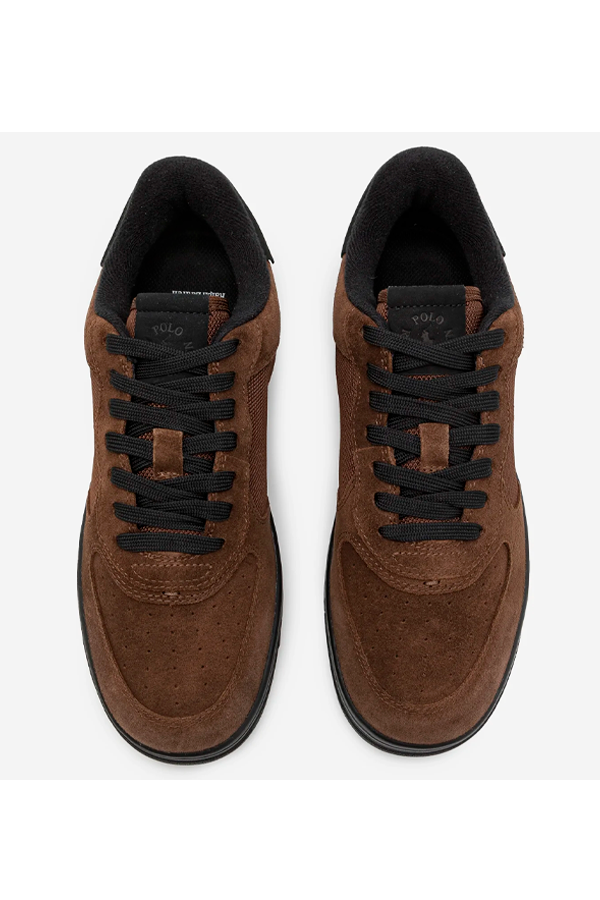 Zapatillas de gamuza café