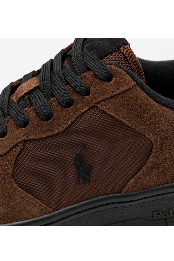 Zapatillas de gamuza café