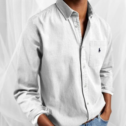 Camisa Oxford manga larga