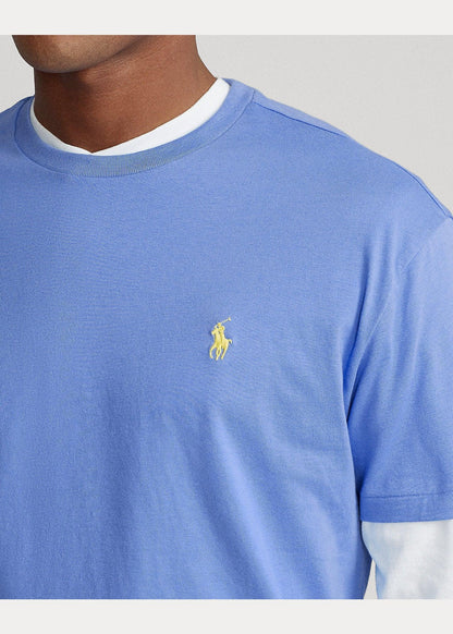 Polera de algodón azul cielo