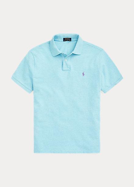 Polo de piqué celeste
