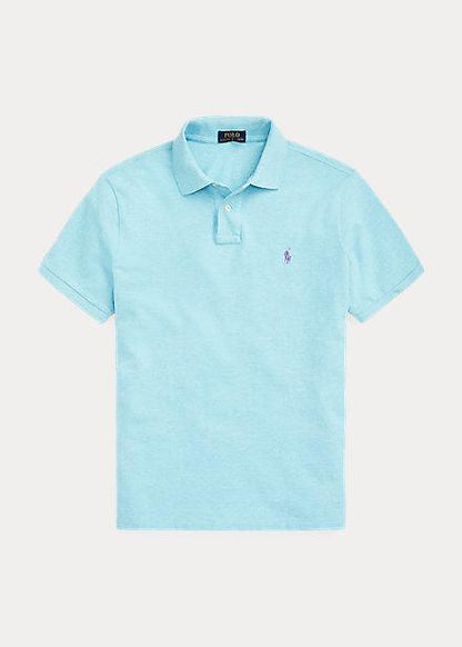 Polo de piqué celeste