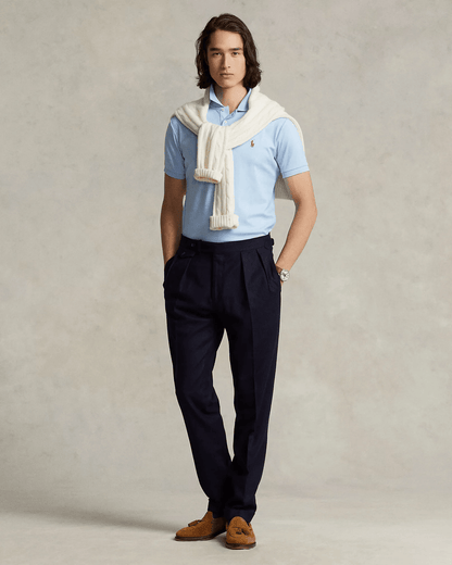 Polera de algodón suave celeste