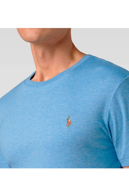 Polera suave azul rey