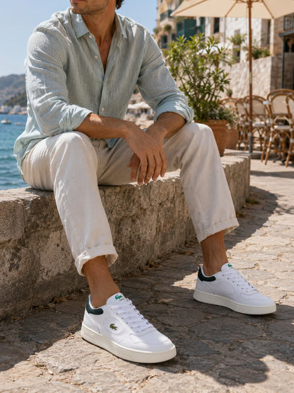 Zapatillas de cuero urbanas blancas