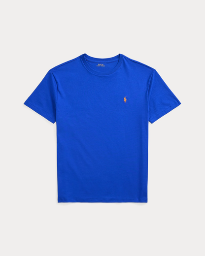 Polera de algodón azul zafiro