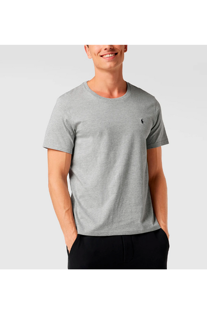 Polera cuello redondo gris
