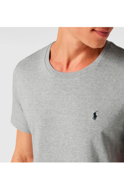 Polera cuello redondo gris