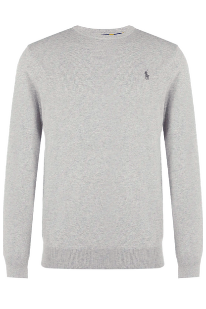 Suéter de algodón premium gris