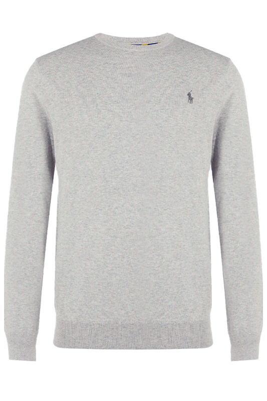 Suéter de algodón premium gris