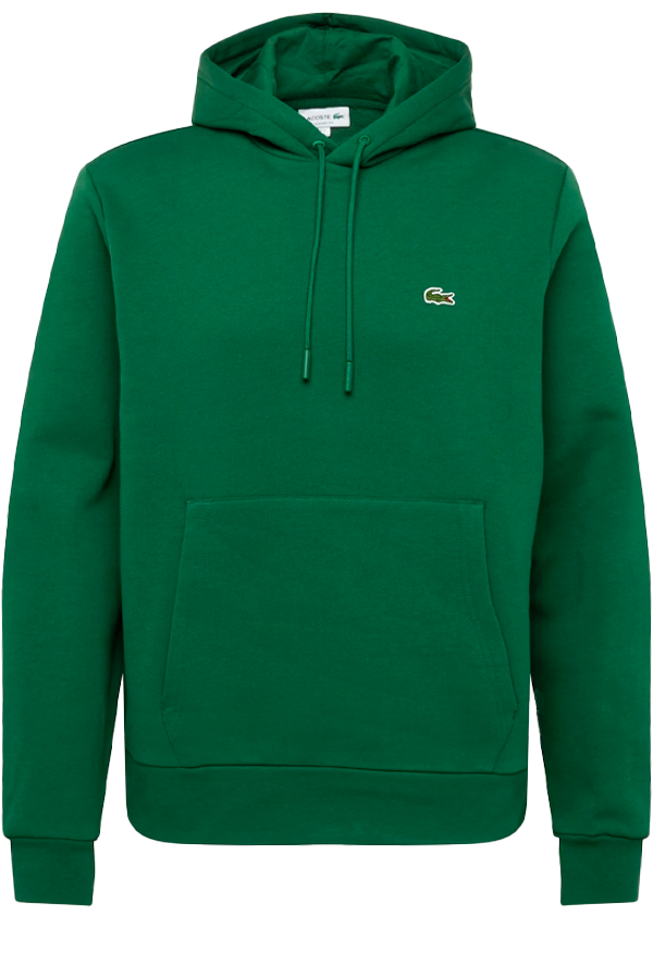 Polerón con capucha de algodón orgánico verde