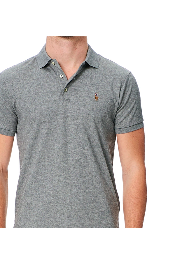 Polo suave corte slim gris