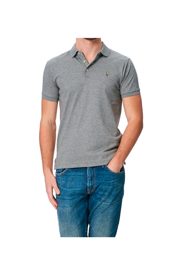Polo suave corte slim gris