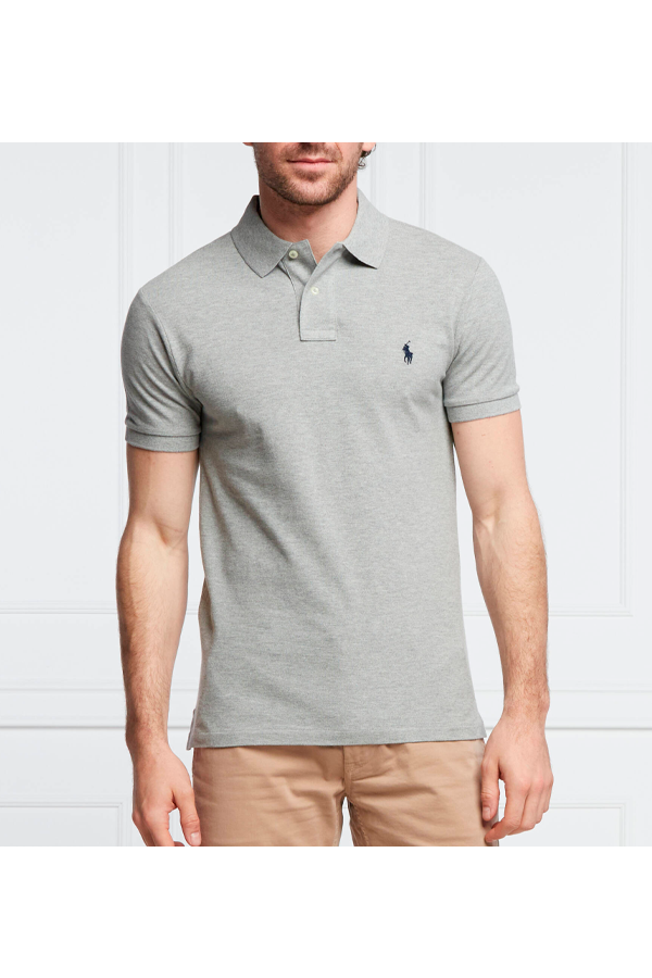 Polo corte slim gris