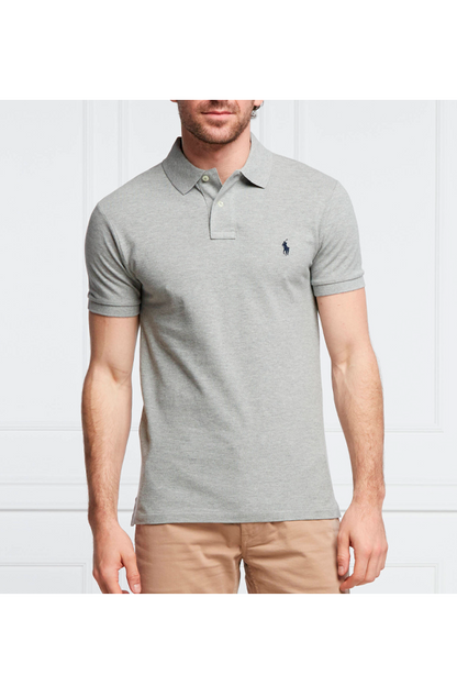 Polo corte slim gris