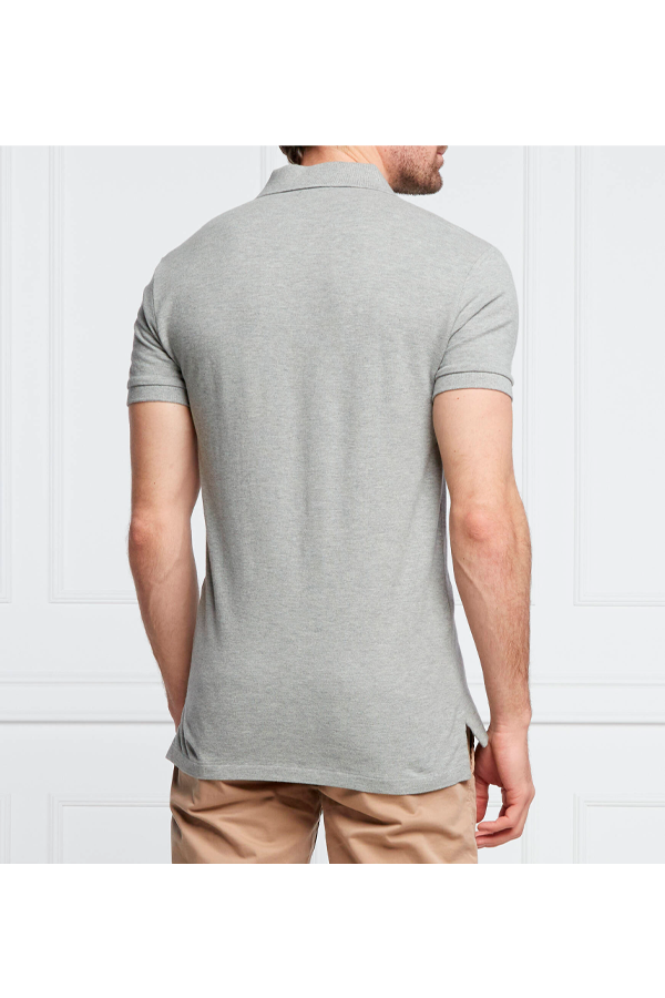 Polo corte slim gris