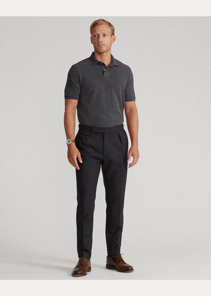 Polo de piqué gris oscuro