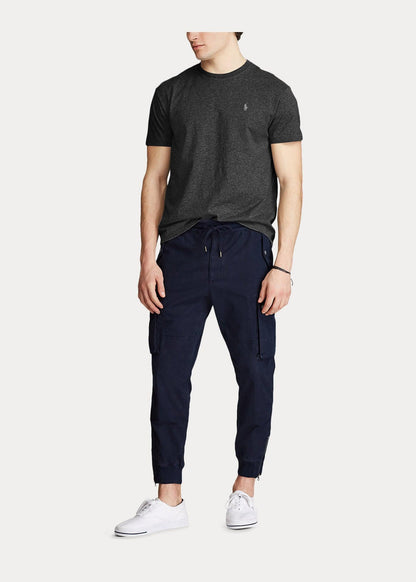 Polera de algodón gris grafito