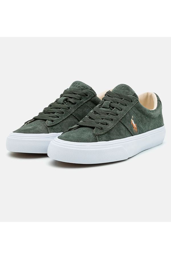 Zapatillas de gamuza verdes