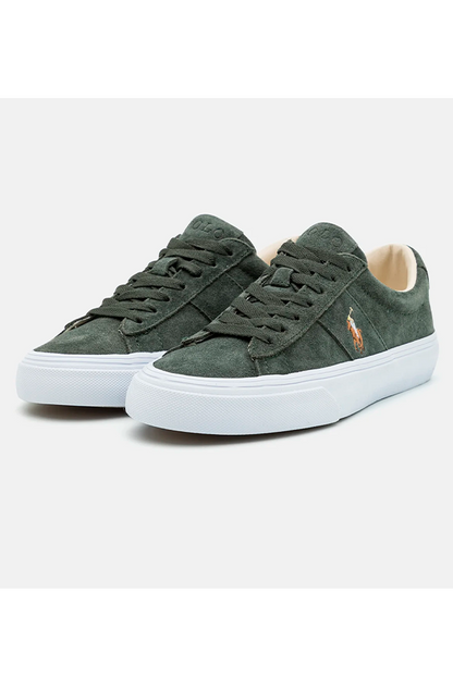 Zapatillas de gamuza verdes