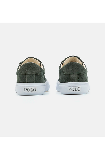 Zapatillas de gamuza verdes