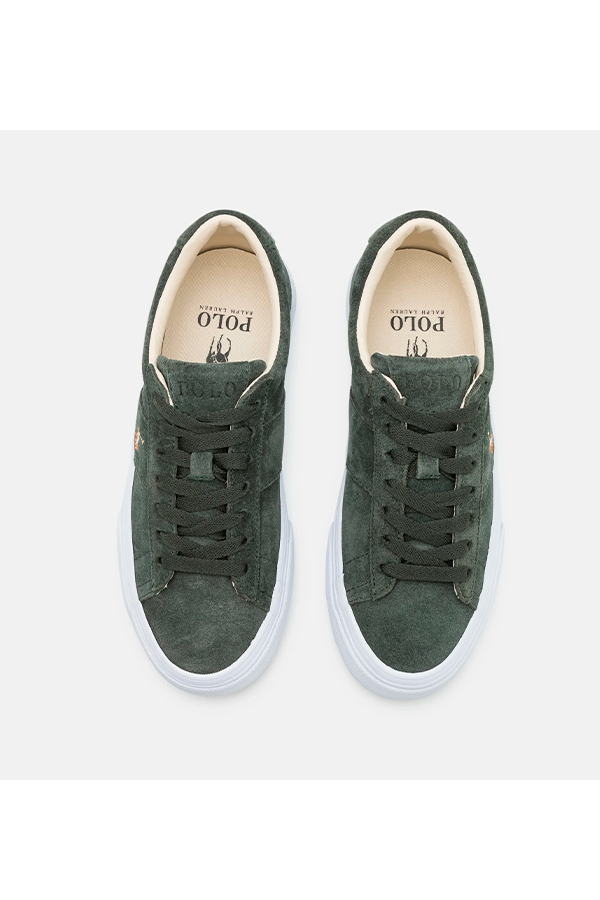 Zapatillas de gamuza verdes