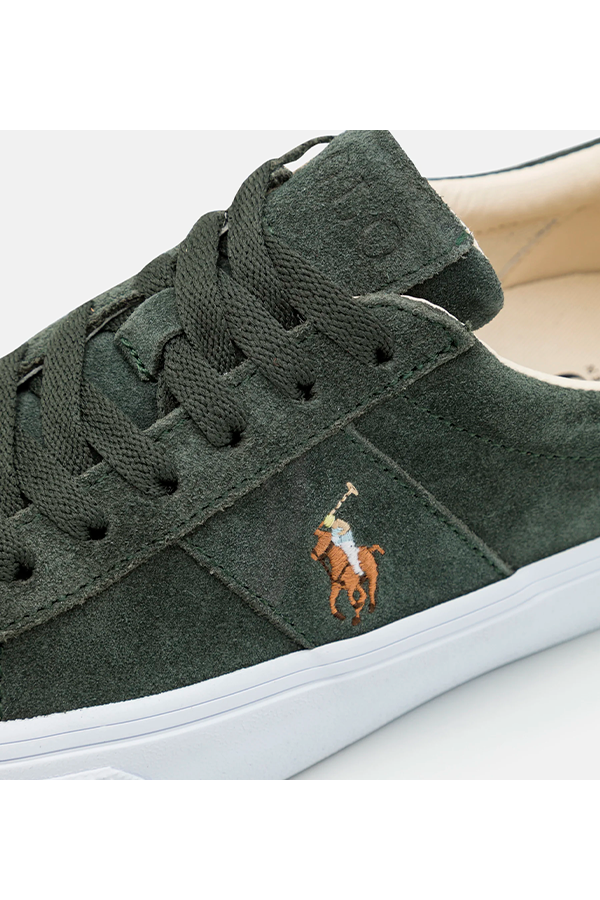 Zapatillas de gamuza verdes