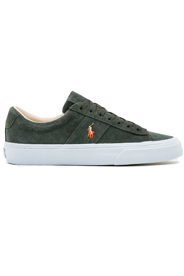 Zapatillas de gamuza verdes