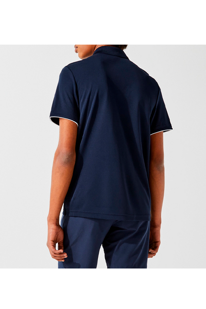 Polo de piqué deportivo azul marino