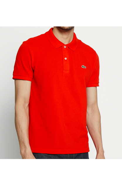Polo de piqué corte slim rojo