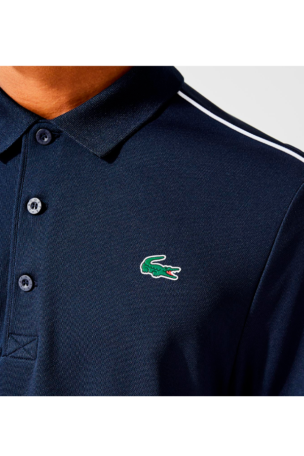 Polo de piqué deportivo azul marino