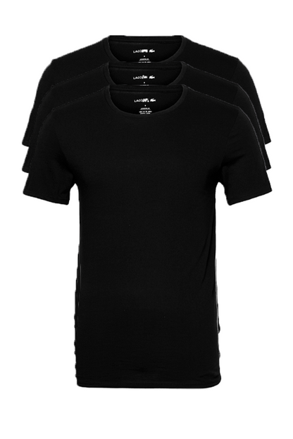 Poleras cuello redondo pack de 3 negras