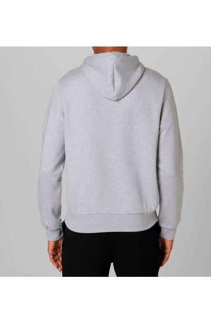 Polerón con capucha de algodón orgánico gris