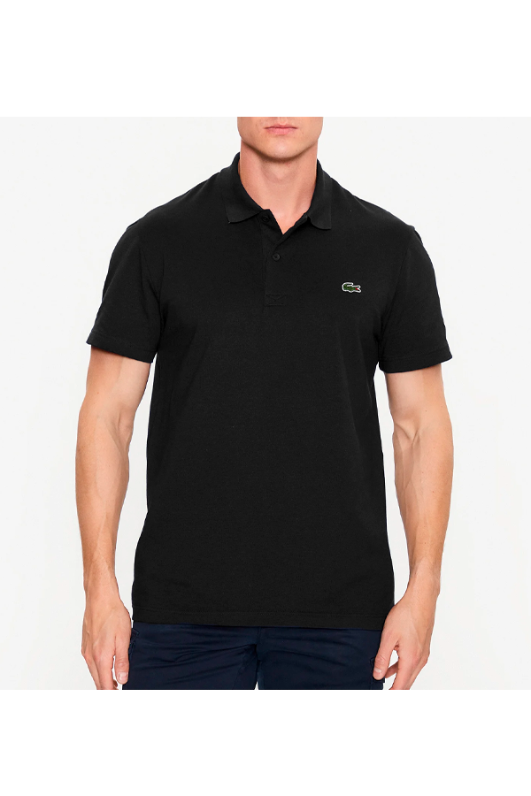 Polo de algodón negro
