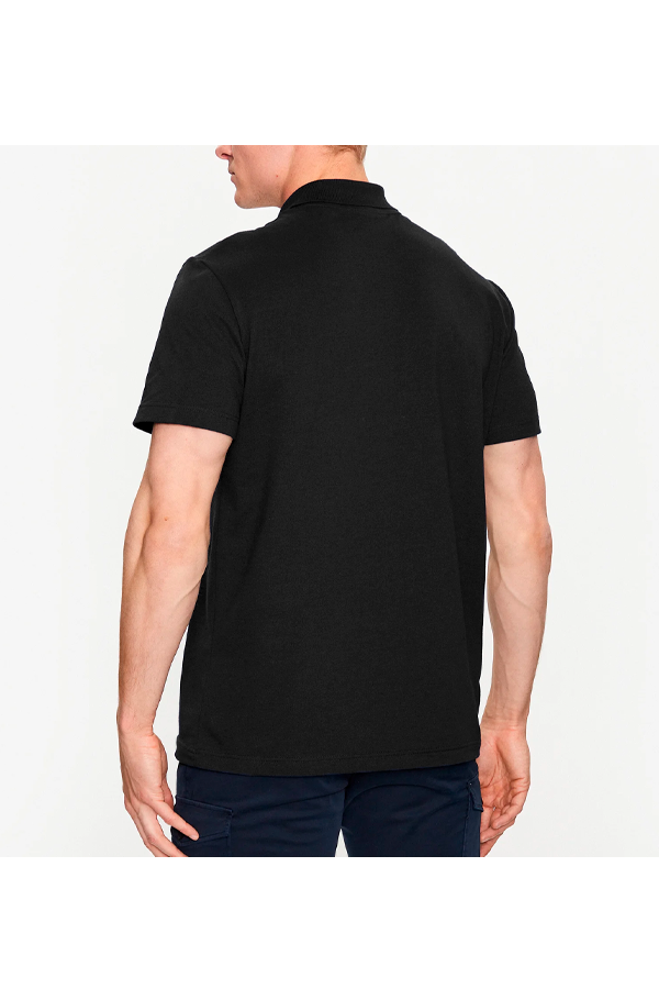 Polo de algodón negro