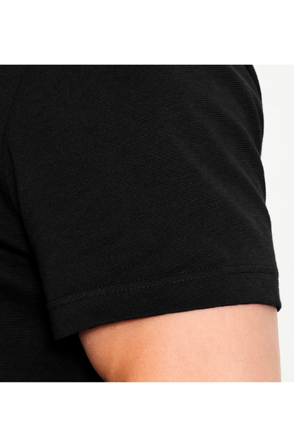 Polo de algodón negro