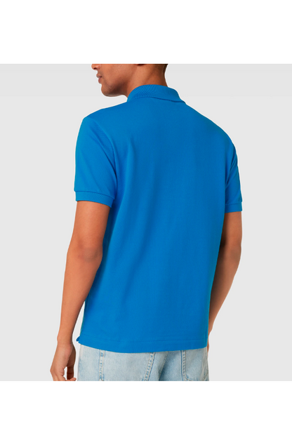 Polo de piqué clásico azul pálido