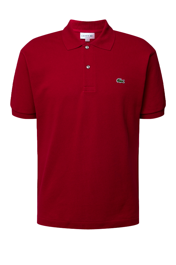 Polo de piqué clásico burdeo