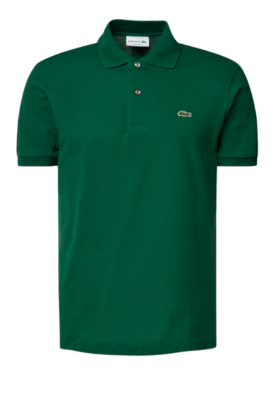 Polo de piqué clásico verde oscuro