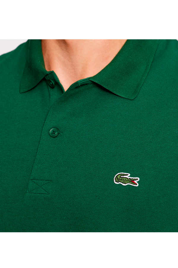 Polo de algodón verde