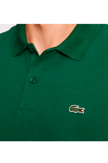Polo de algodón verde