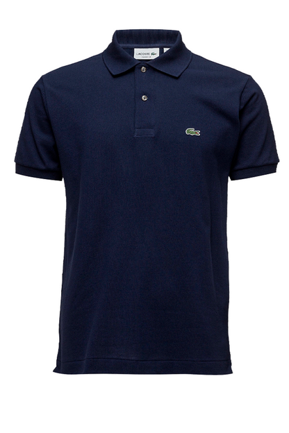 Polo de piqué clásico azul marino
