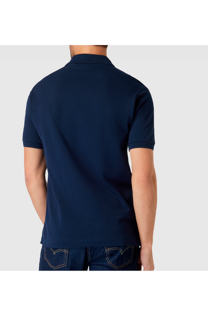 Polo de piqué clásico azul marino